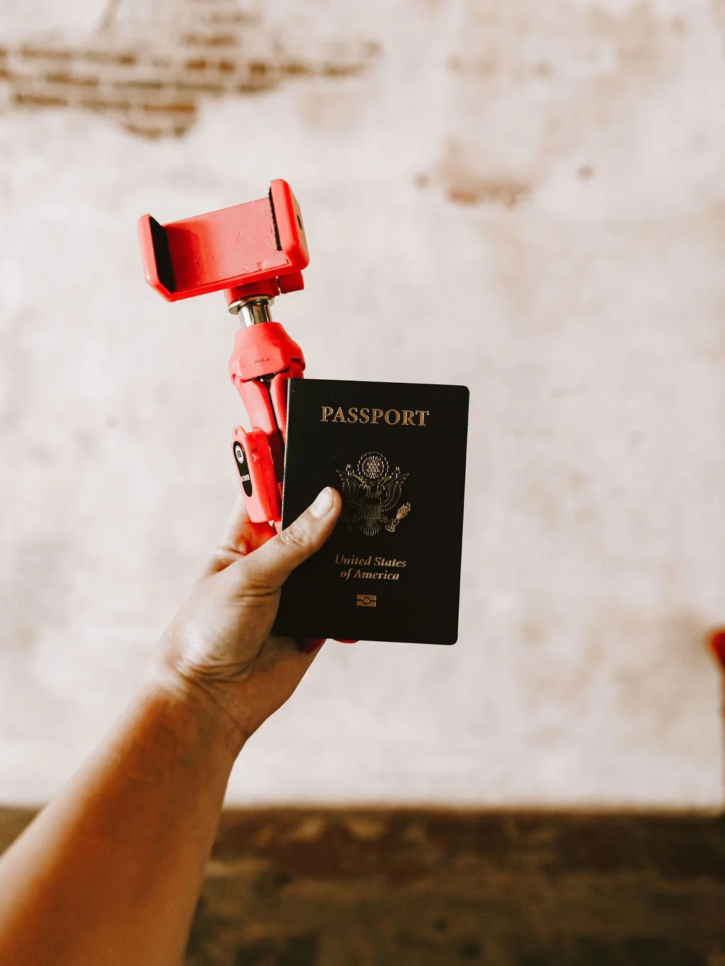 passport travel polaroid