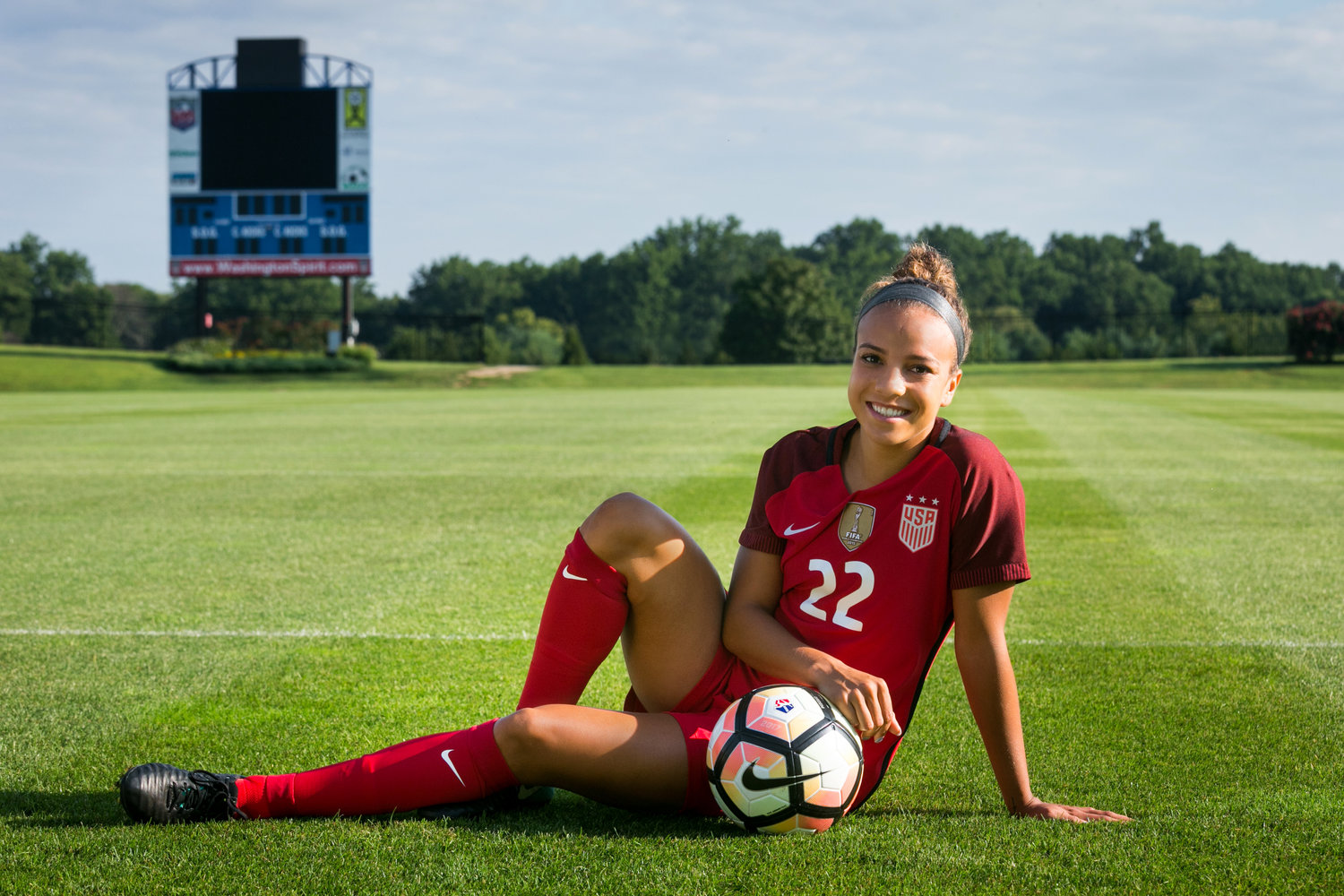 Mallory Pugh, the forward for the U.S. Women’s National Soccer Team, is the...