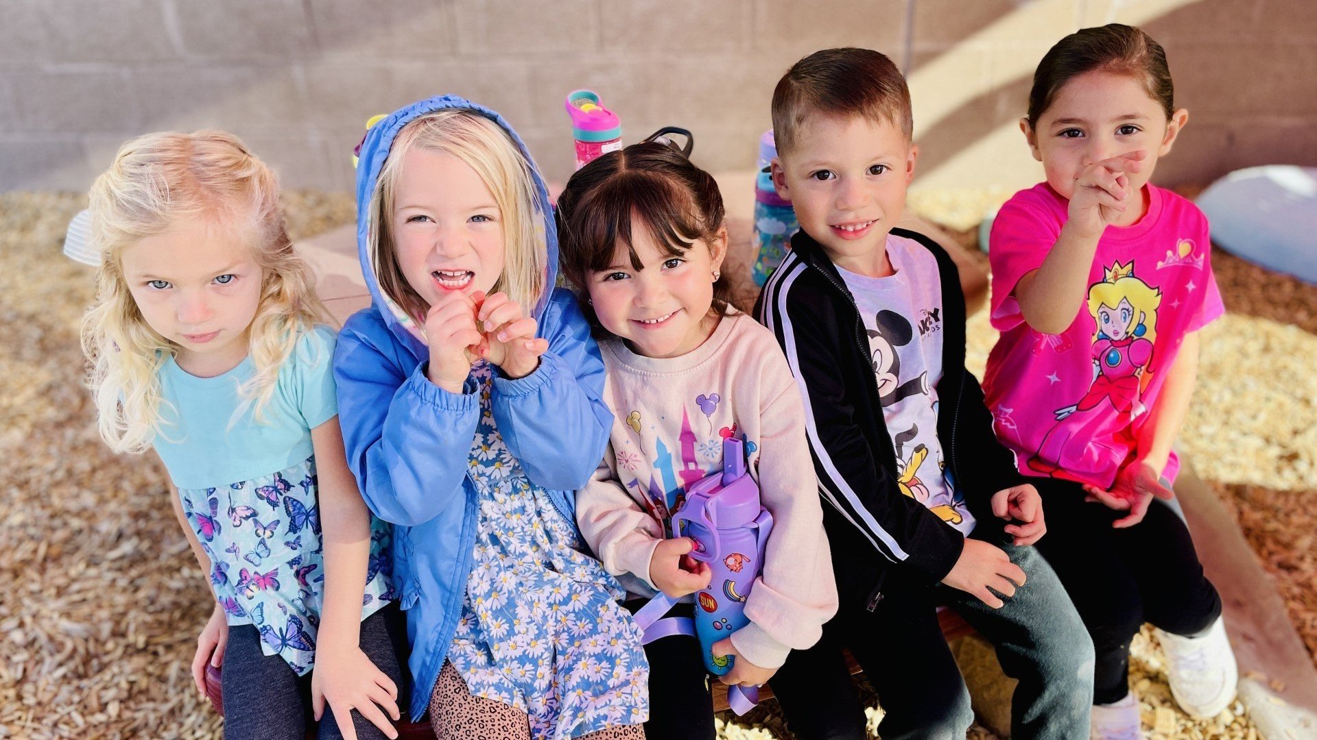 happy students playing