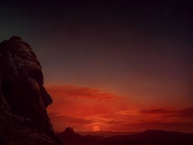 Technicolor landscape vista from the 1946 western Duel in the Sun directed by King Vidor