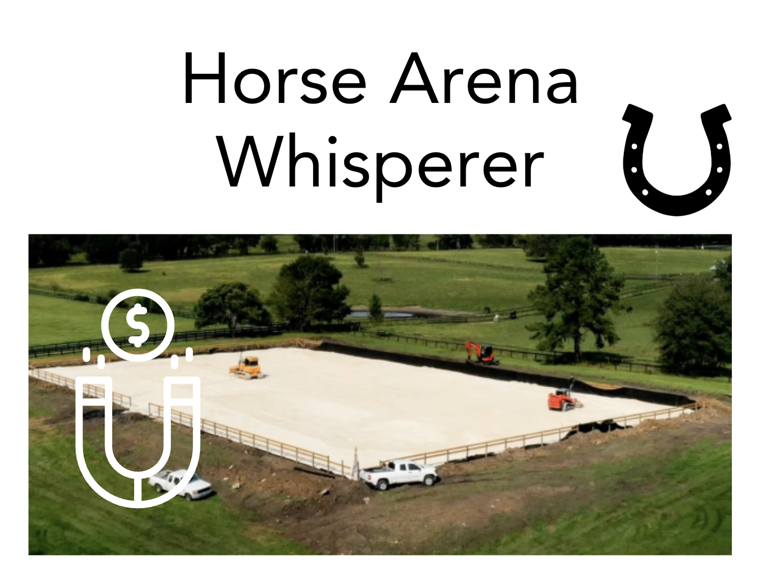 Image representing horse arenas as an intuitively identified area of business growth, from private coaching with manifestation coach Juliette Kristine