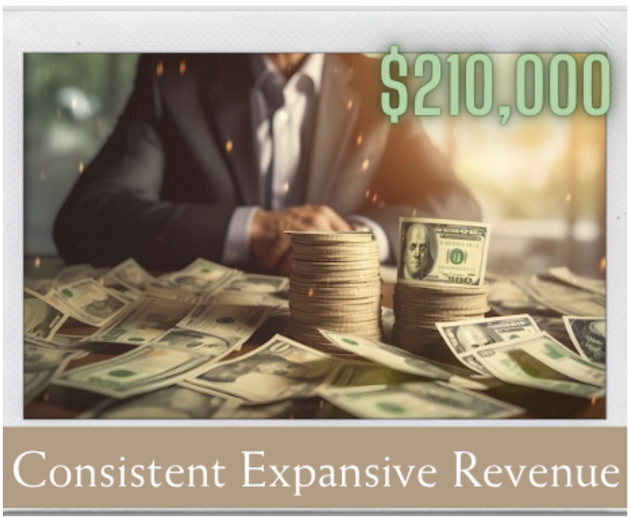 Client's vision board showing a $210K income goal, achieved through private coaching with manifestation coach Juliette Kristine
