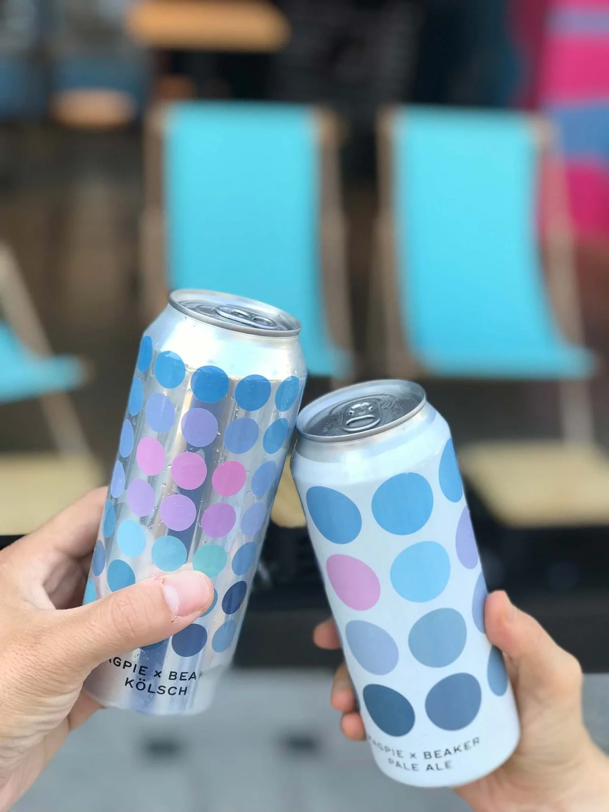 비이커 × 맥파이 시티 팝업 쾰쉬 · 페일에일 캔 — 편집숍 팝업 커스텀 맥주