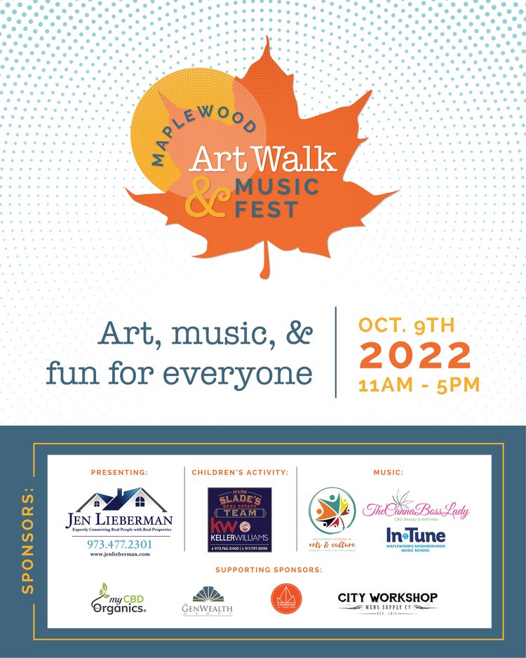 Maplewood Art Walk & Music Fest Flyer