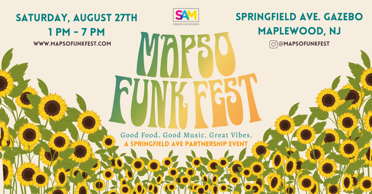 Mapso Funkfest flyer. Saturday August 27th from 1PM - 7PM