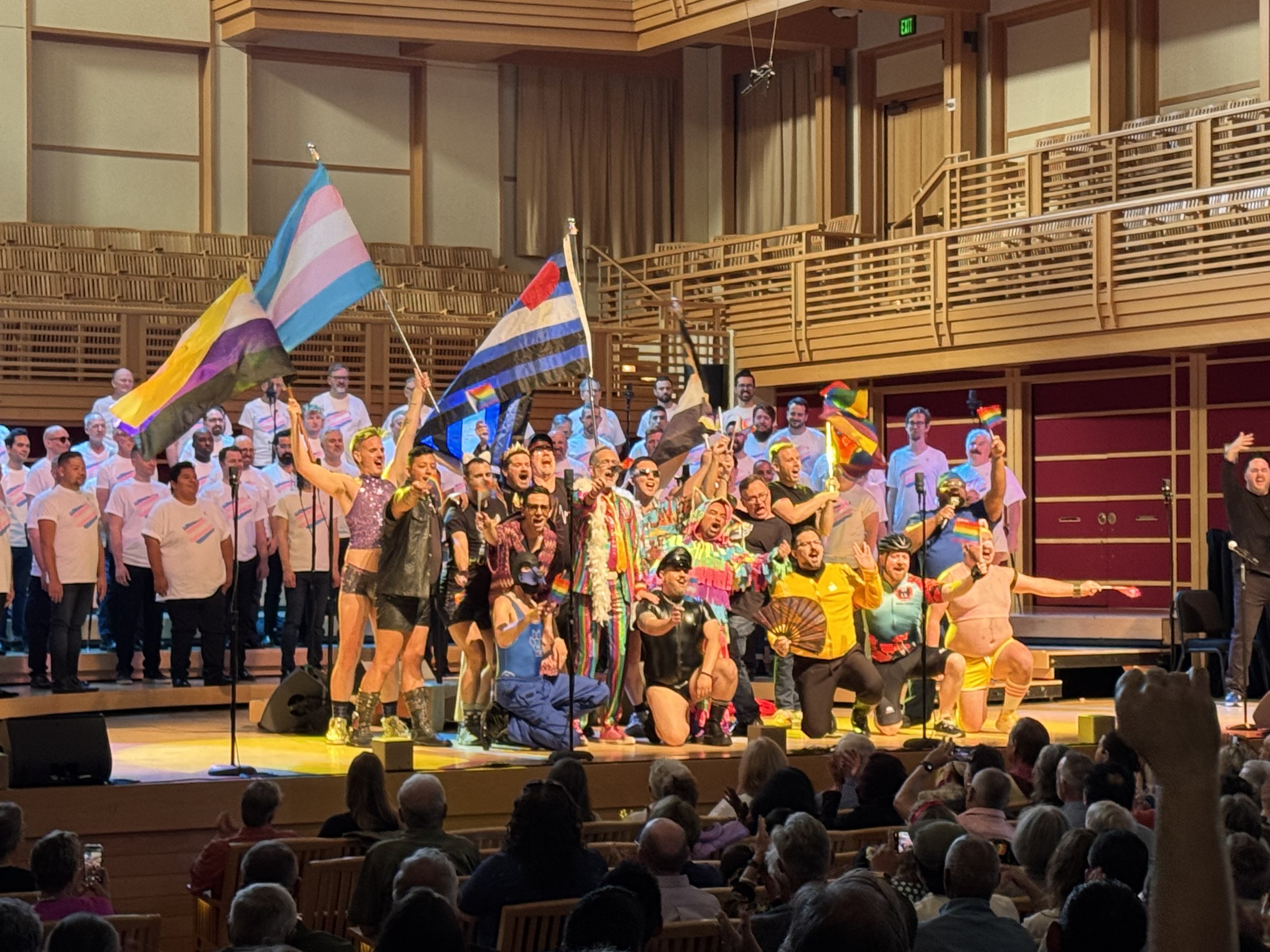 A moment from the San Francisco Gay Men's Chorus community.