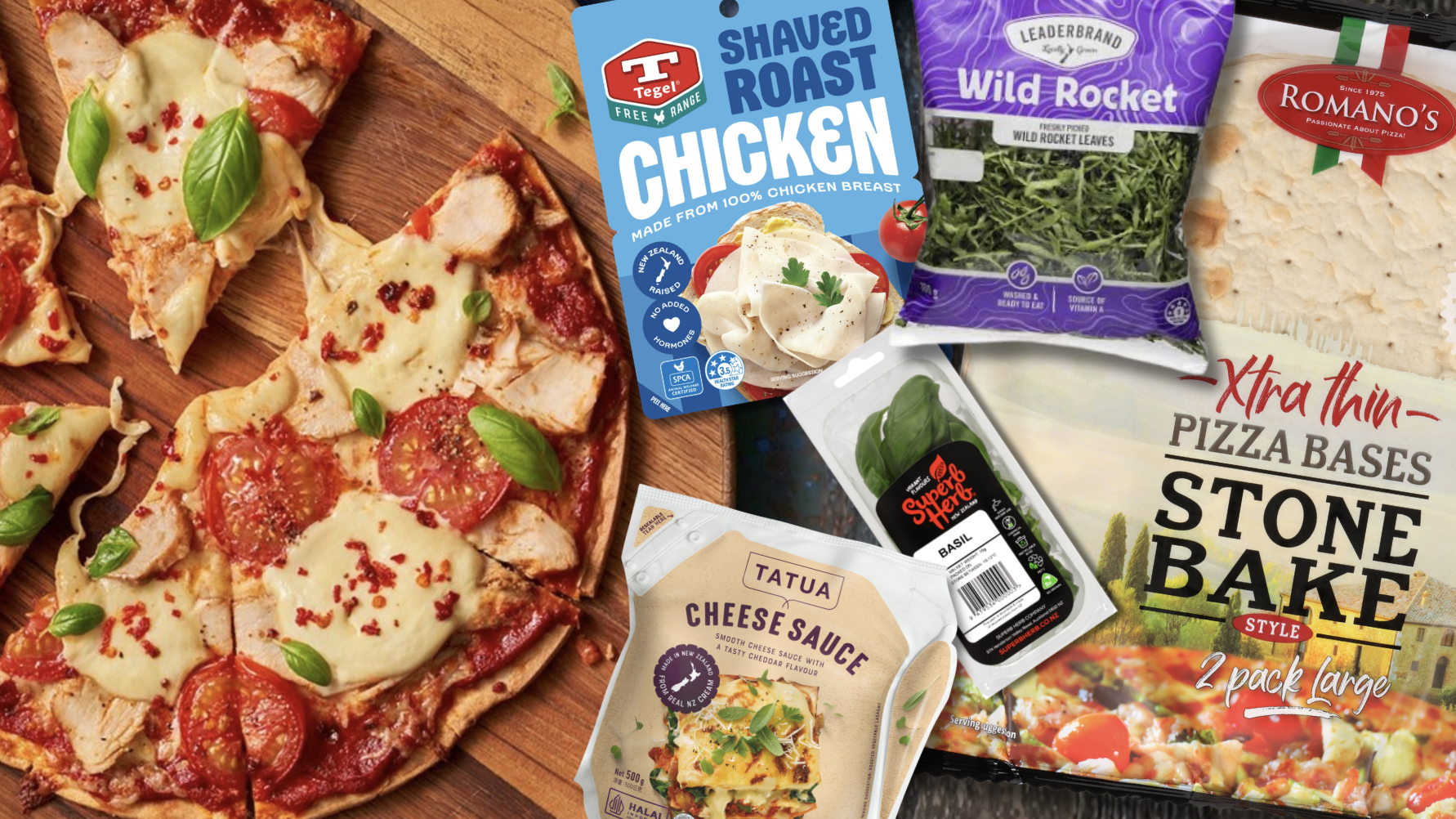 Chicken Margherita Pizza