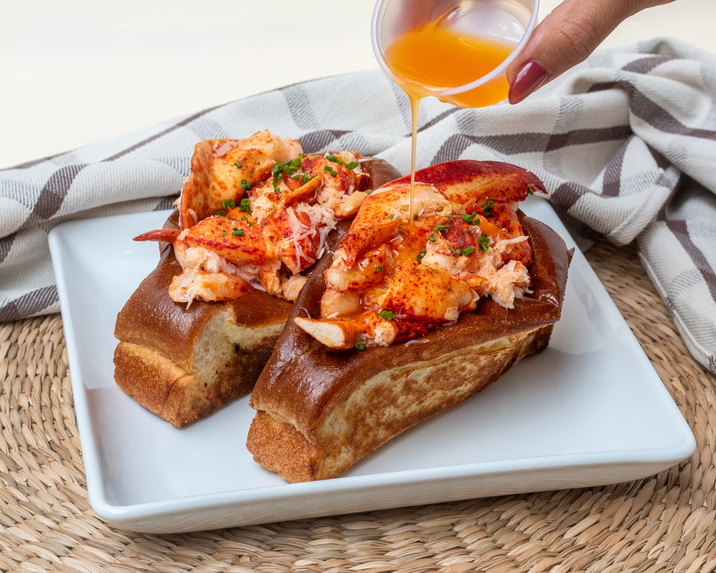 Hot Connecticut-Style Lobster Roll