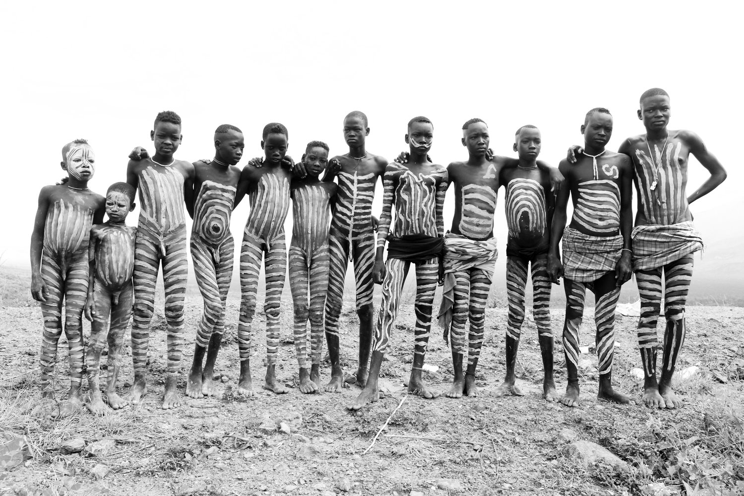 Mursi Boys (11x14 signed print) - Kelly Fogel Photography.