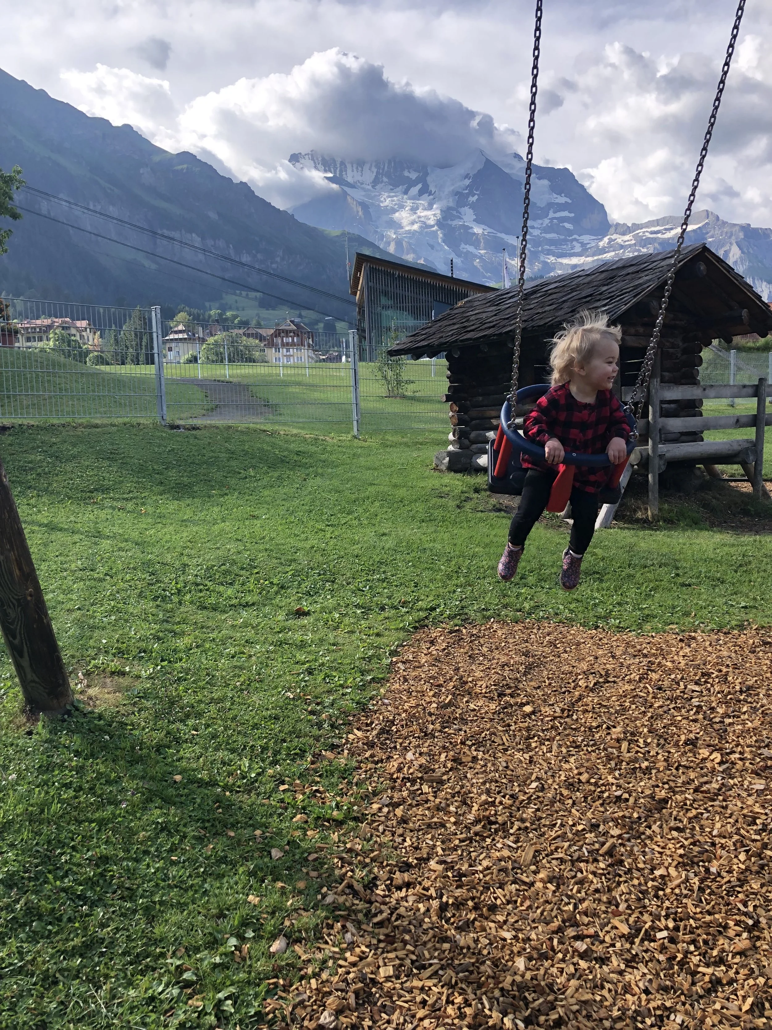 A mountain walk in Switzerland