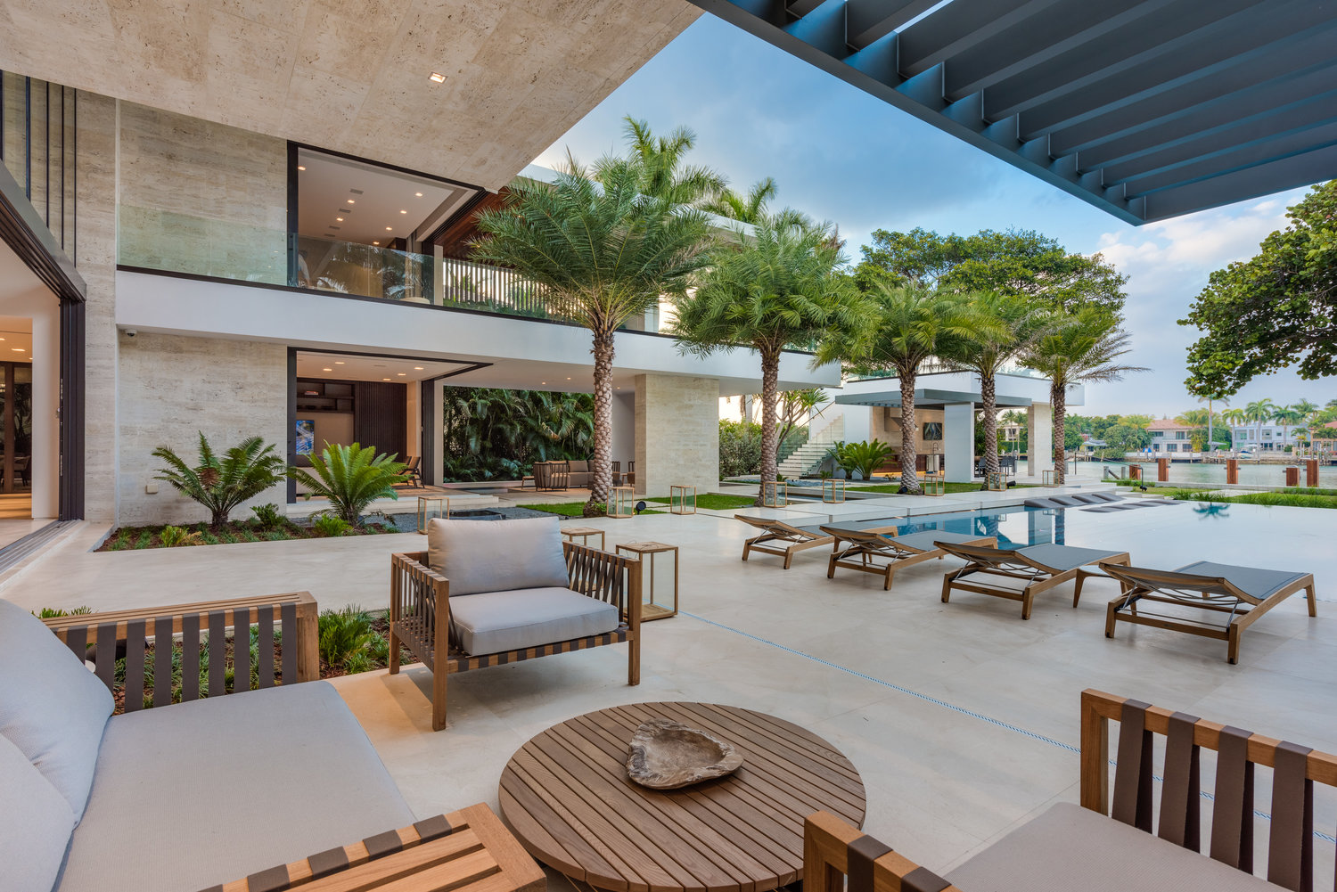 73 Palm Ave. located on Miami Beach’s prestigious Palm Island and designed ...