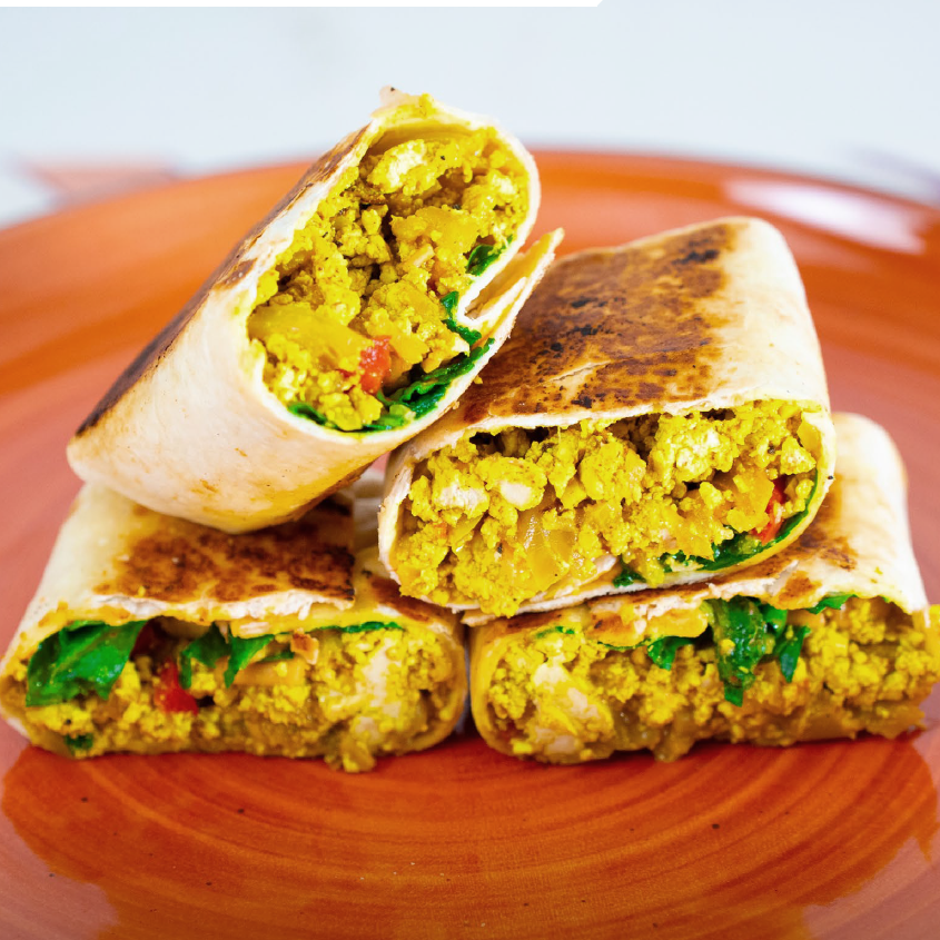 Tofu Scramble Breakfast Burrito