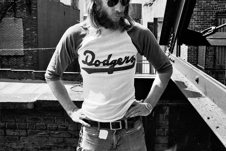 Dodgers shirt lettering by Ted Stamm 1975. 101 Wooster Street, New York. 