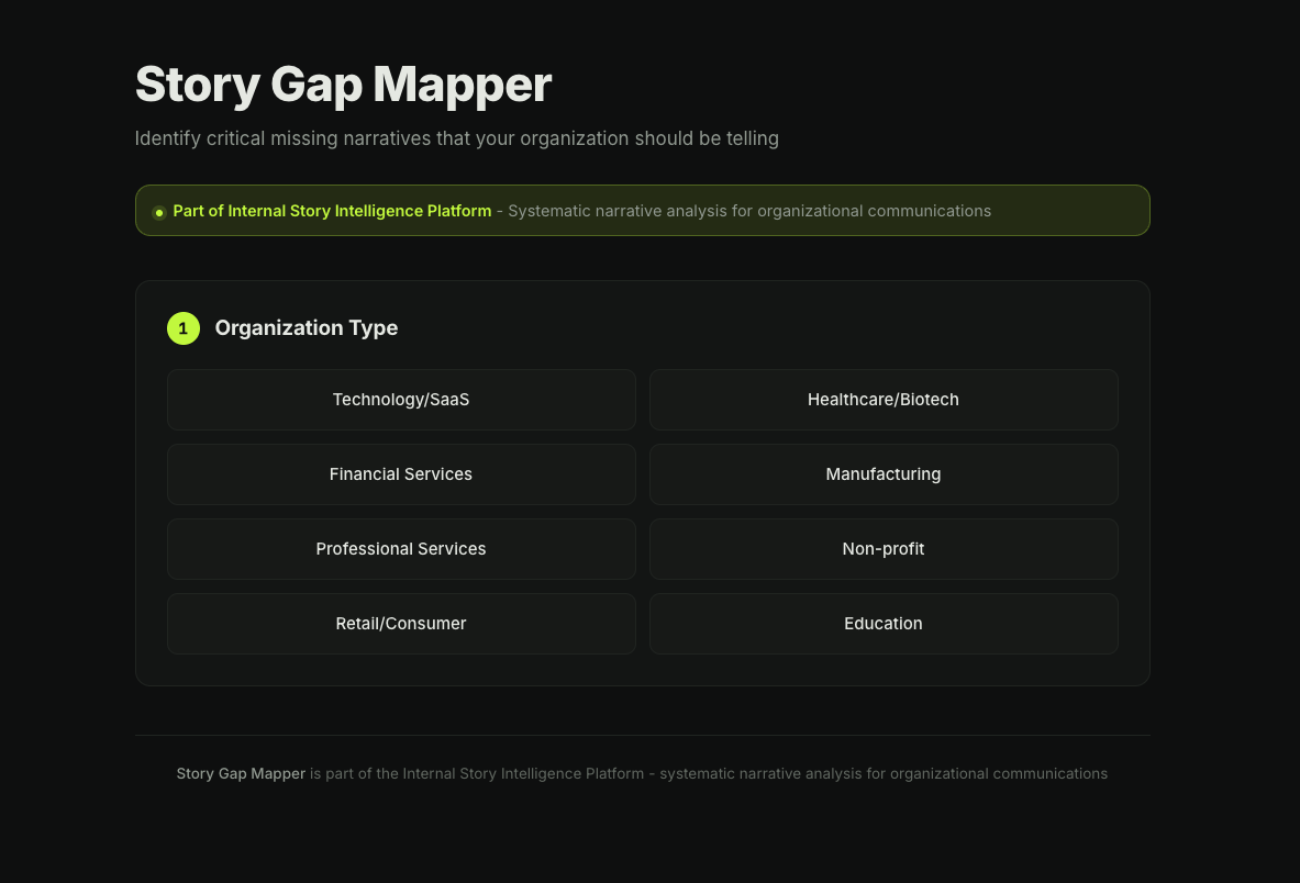 Story Gap Mapper