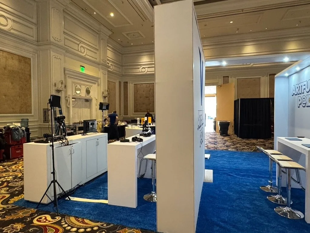 Visa Artfully Paid booth build
