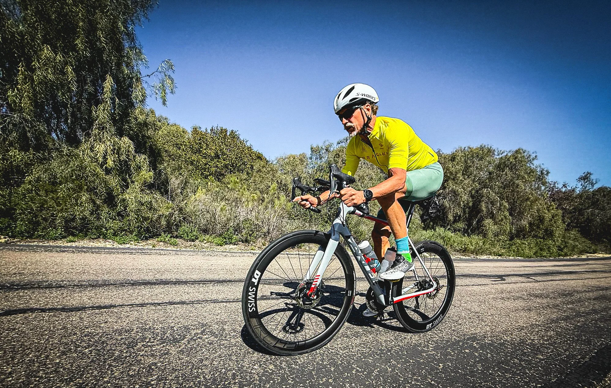 AP Racing athlete training on the bike