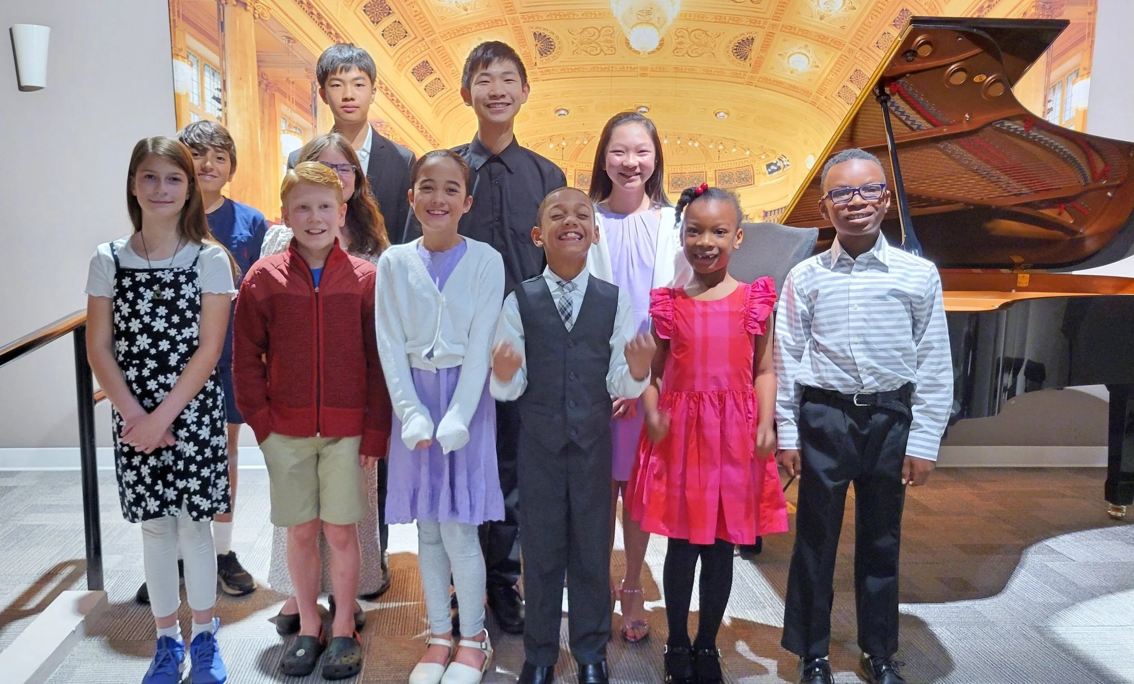 Heart Beats students together after a recital