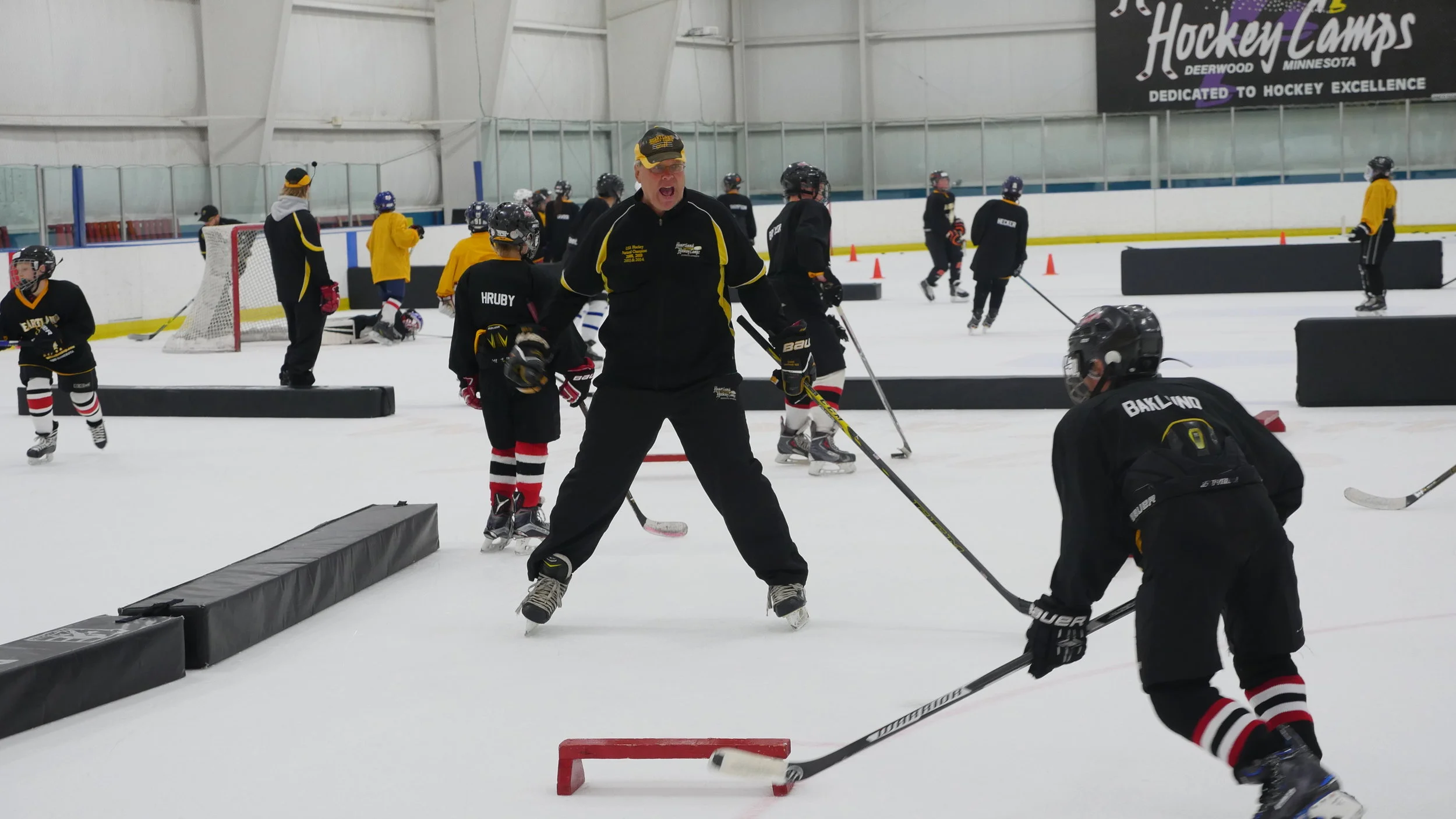 Coach Steve Jensen at Heartland Hockey Camp