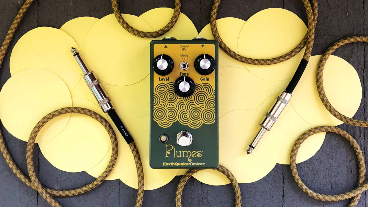 The EarthQuaker Devices Plumes overdrive pedal. (Photo used with permission from EarthQuaker Devices.)