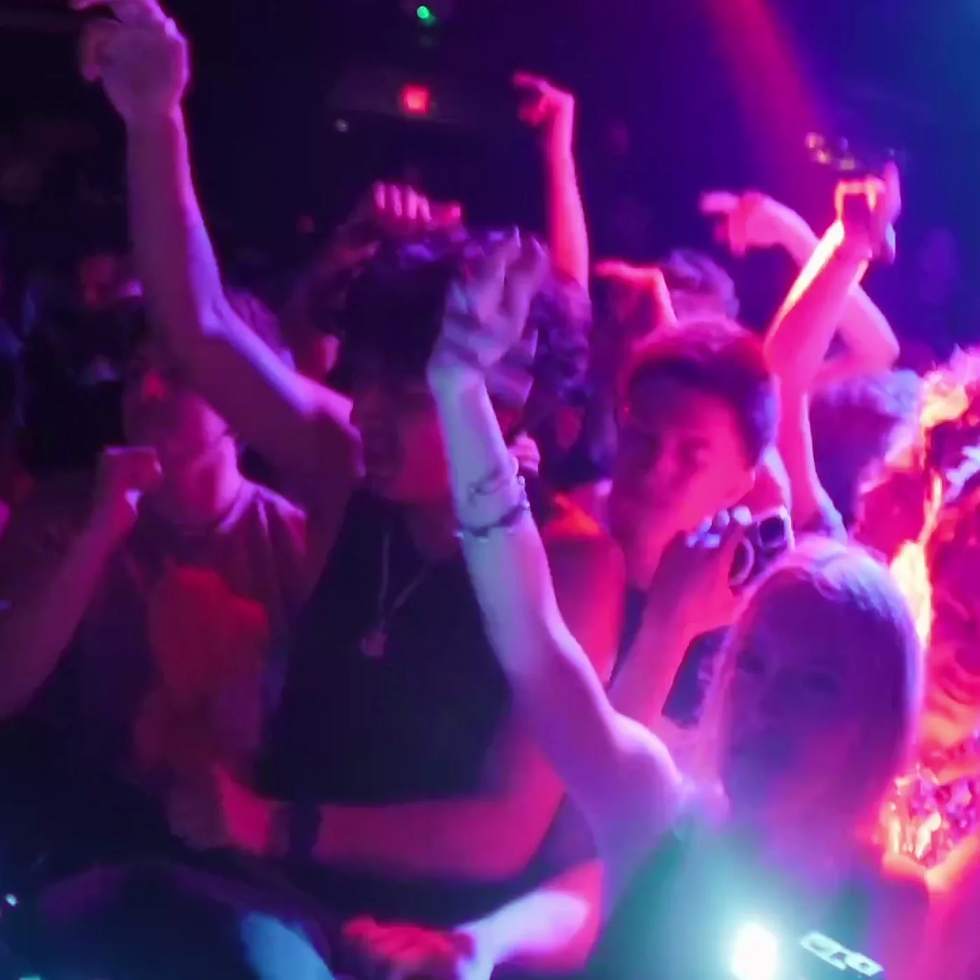 A packed dance floor at a Brave Rave live event