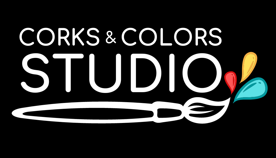 Corks & Colors Studio logo