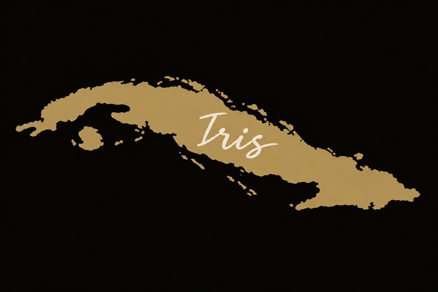 Iris — Cuba silhouette logo
