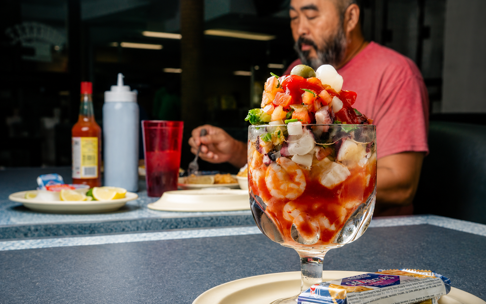 Connie's Vuelve A La Vida seafood cocktail