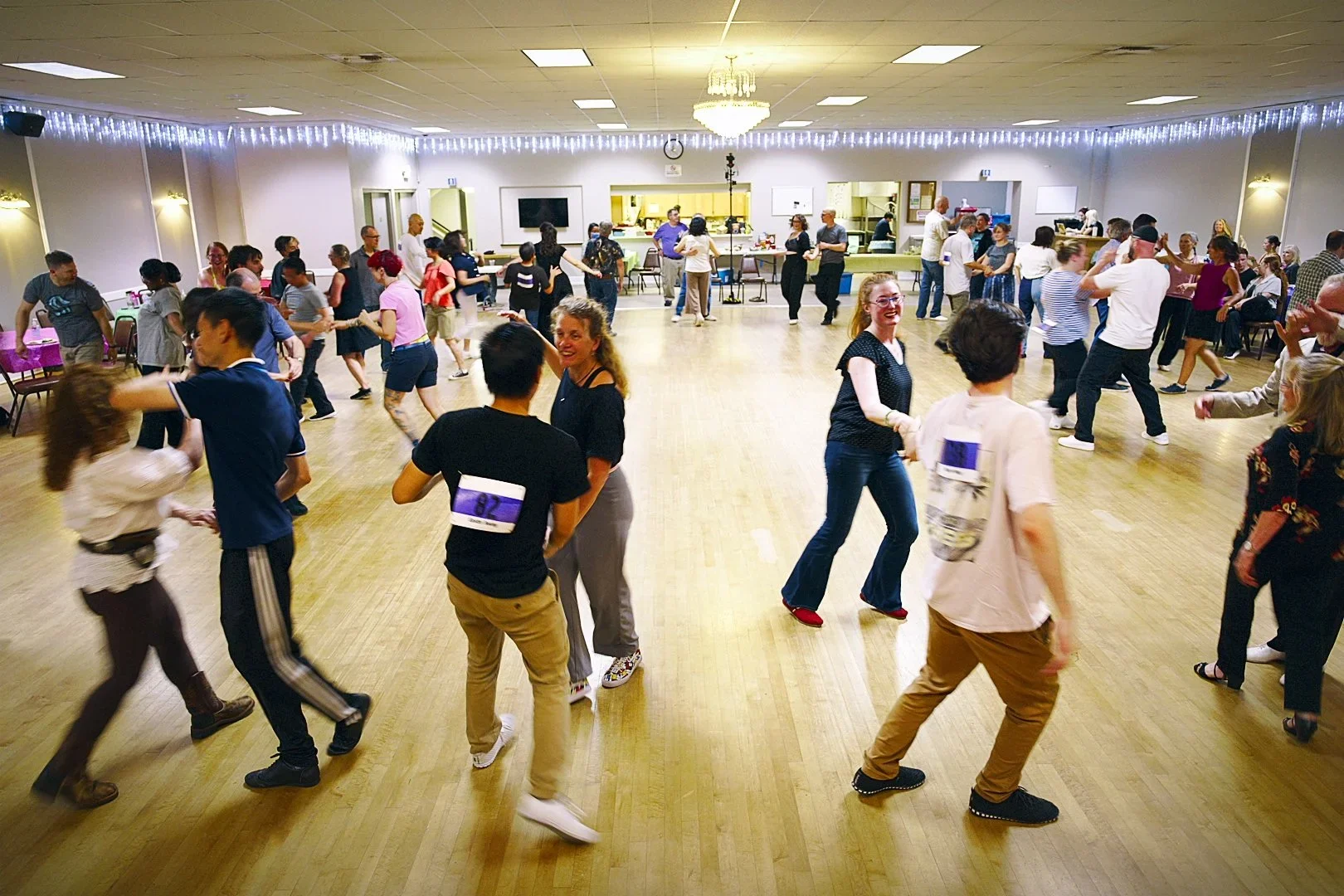 Dancers at an SSDC social