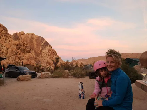 Joshua Tree National Park at dusk, California