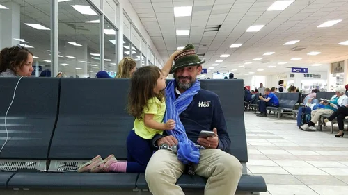 Airport transit at the end of the Peru trip