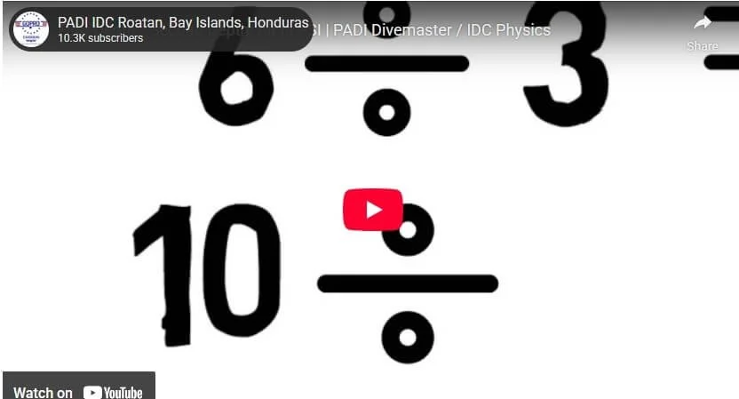 First depth / second depth method — PSI example — PADI IDC / DM physics