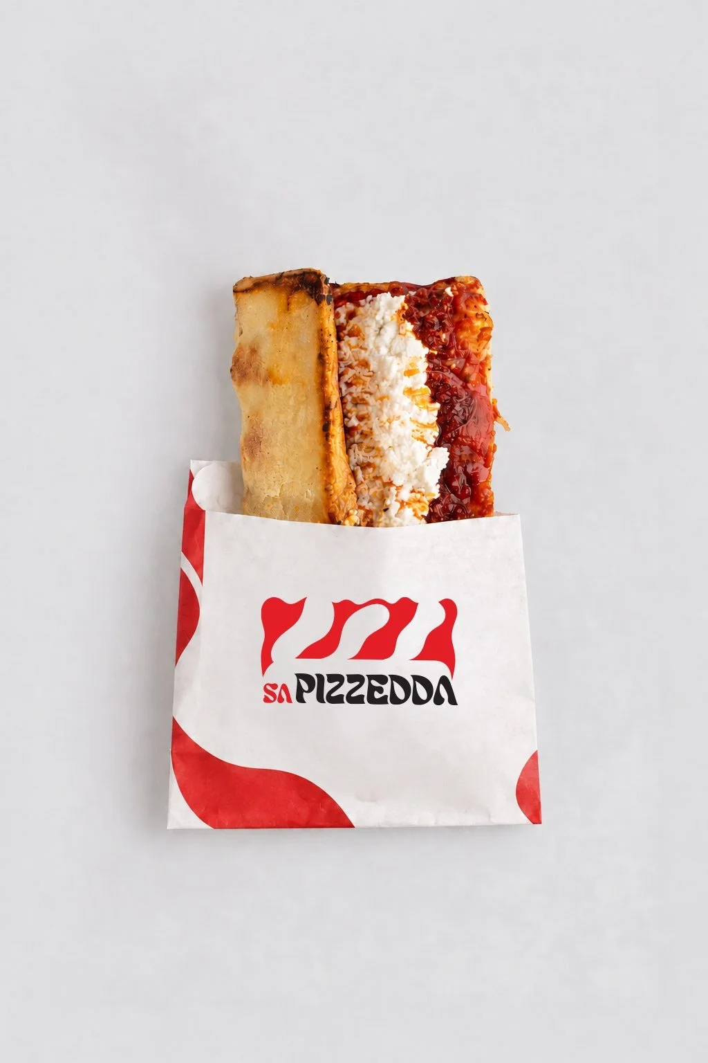 Sa Pizzedda visual identity artwork.
