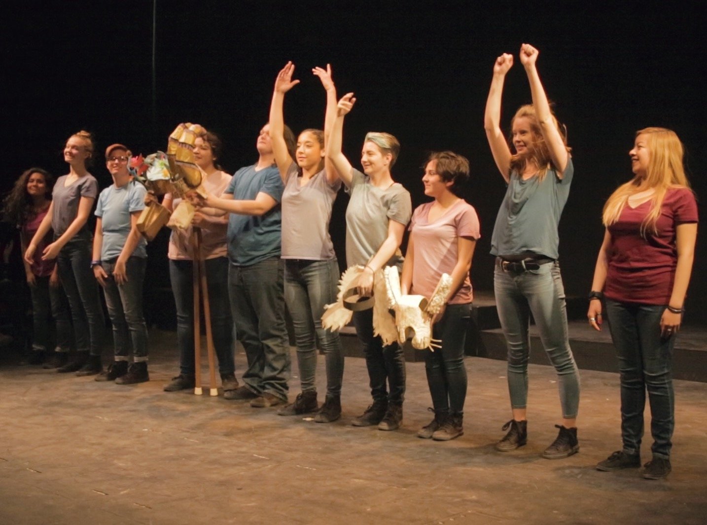 Women's VOICES 2018 ensemble performing on stage