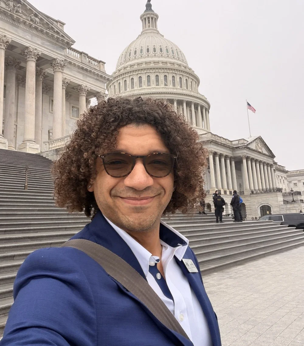 Leon Carelli at the U.S. Capitol advocating for New Jersey schools