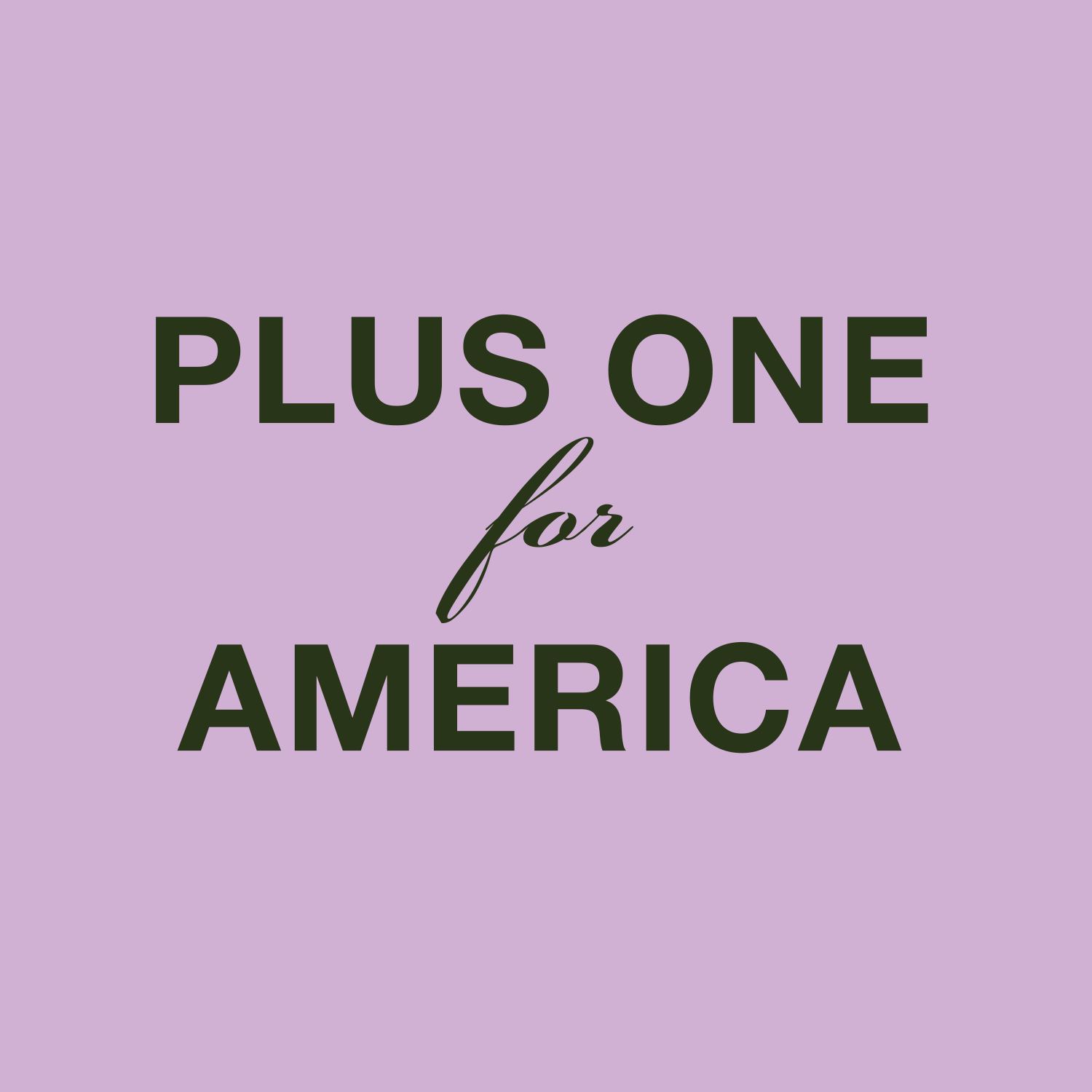 Plus One for America