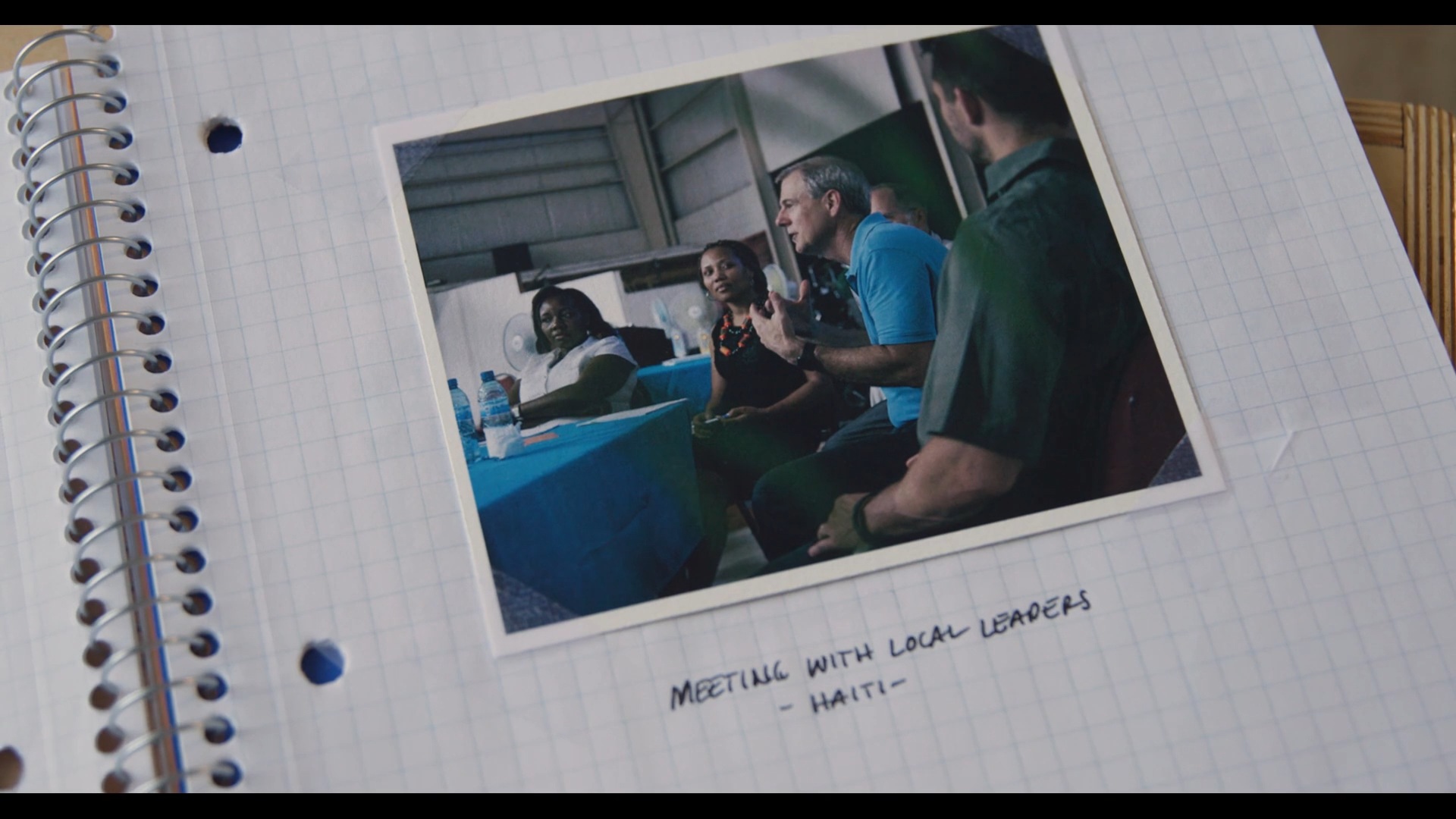 Meeting with local leaders in Haiti