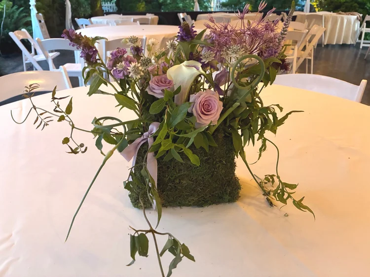 A flower purse.