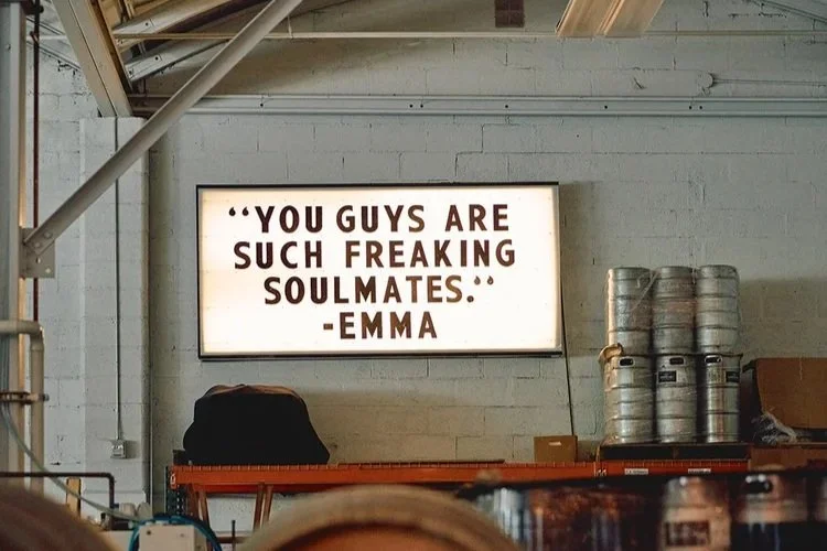 A quote on a wedding day.