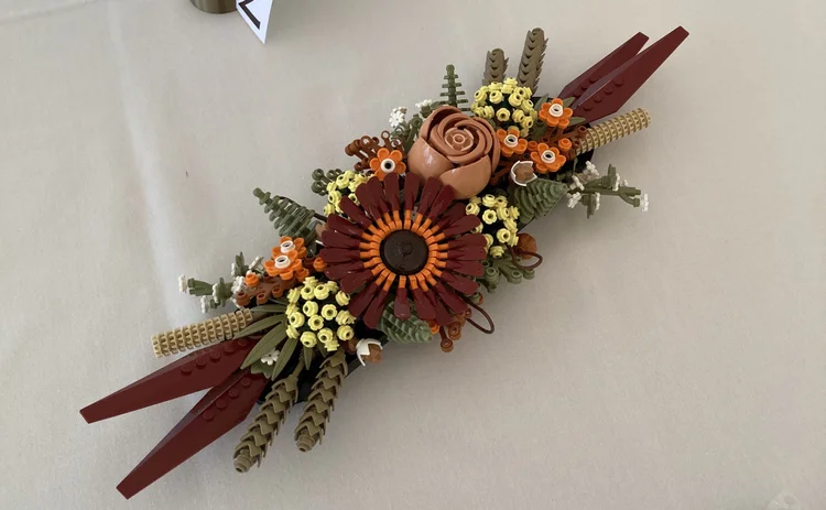 A Lego flower arrangement