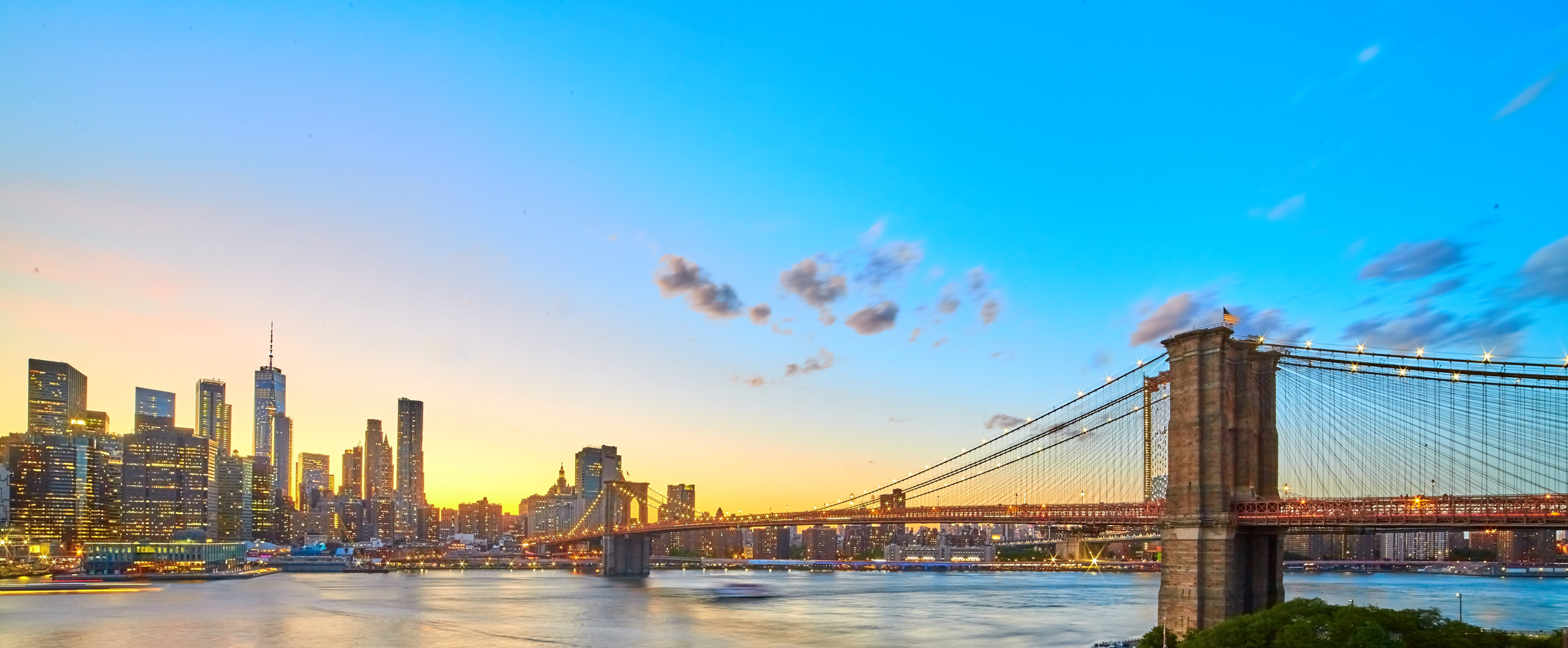 New York City skyline across the East River
