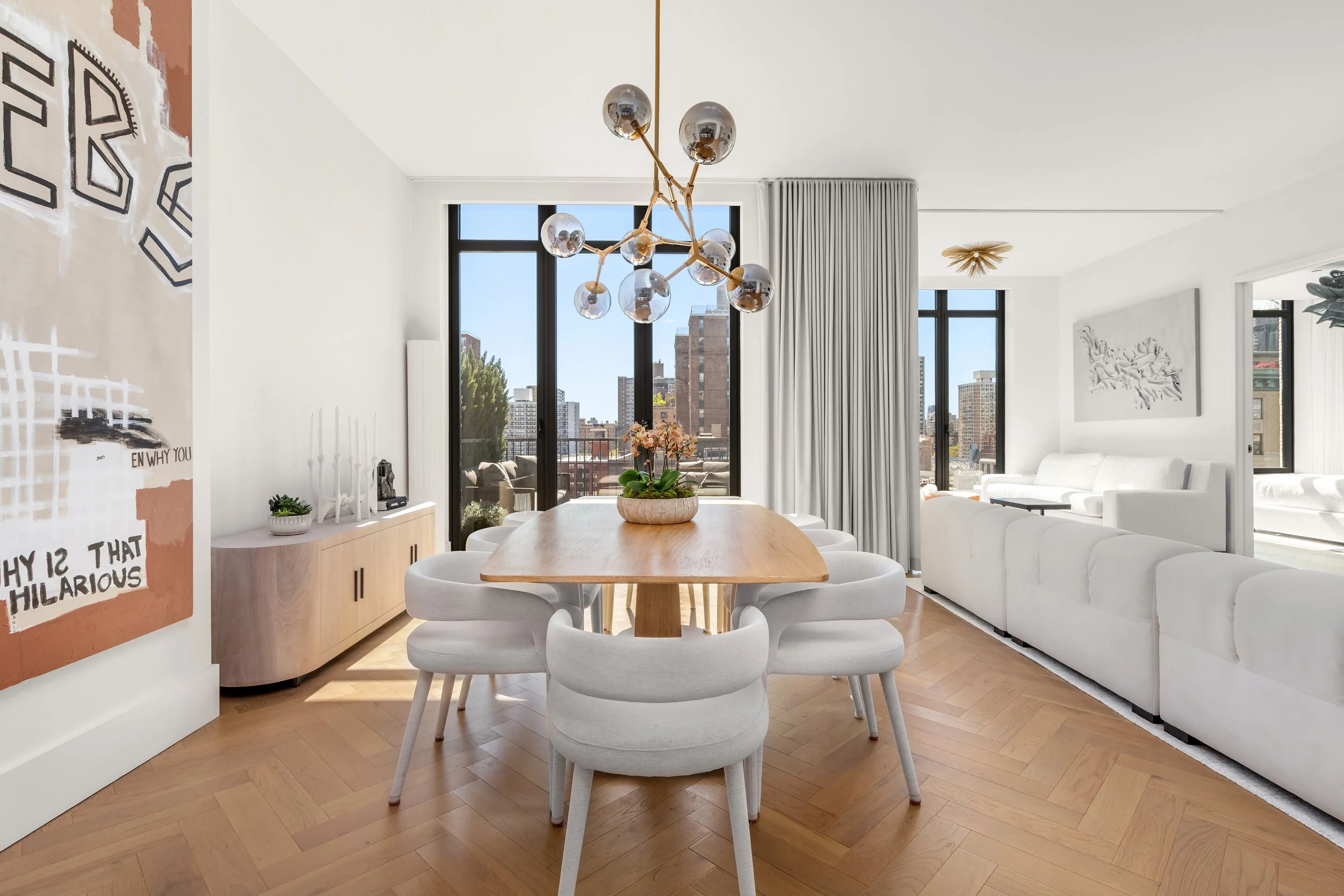 Elegant living room with contemporary furnishings