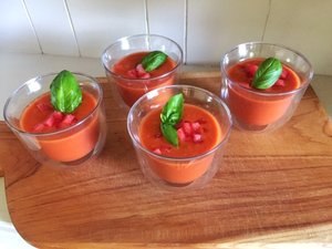 Gazpacho van watermeloen