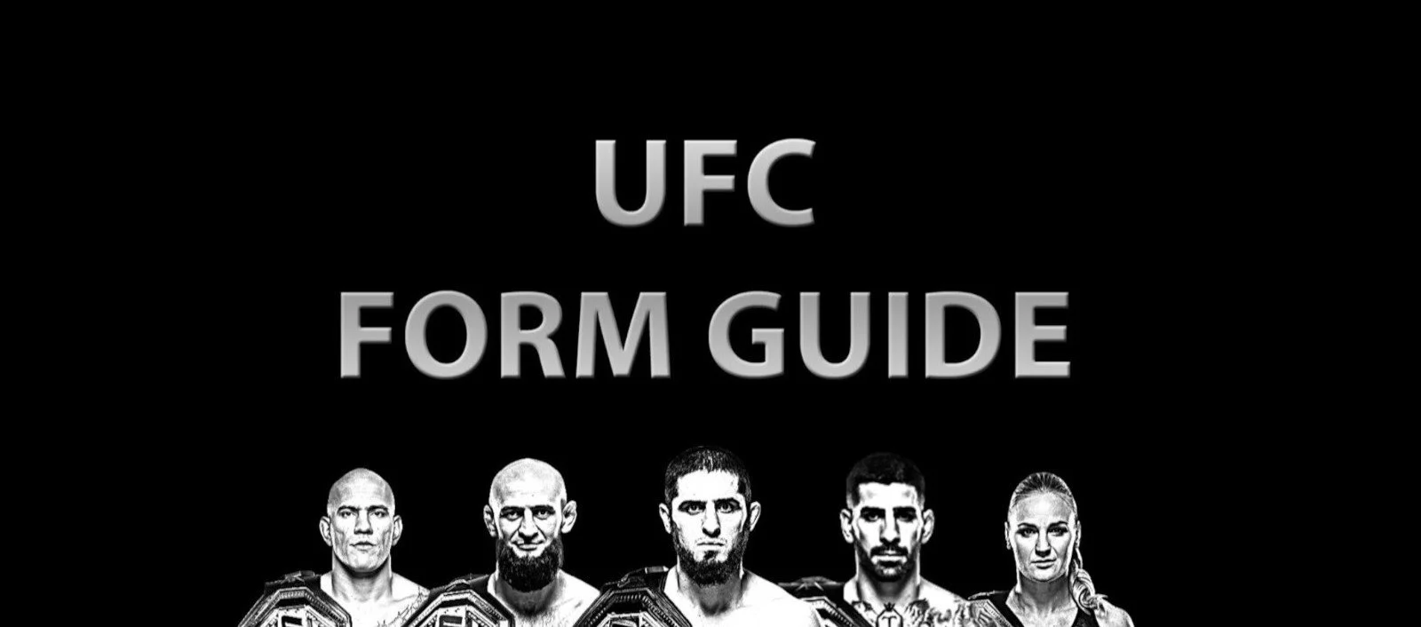 UFC Form Guide Banner