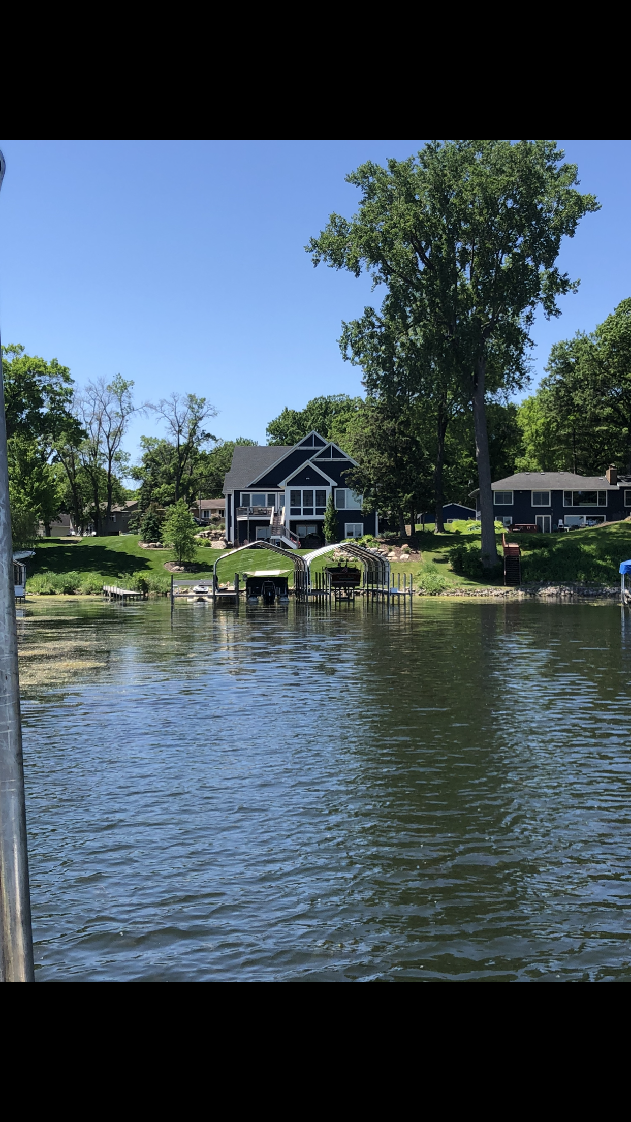 Lake after harvesting