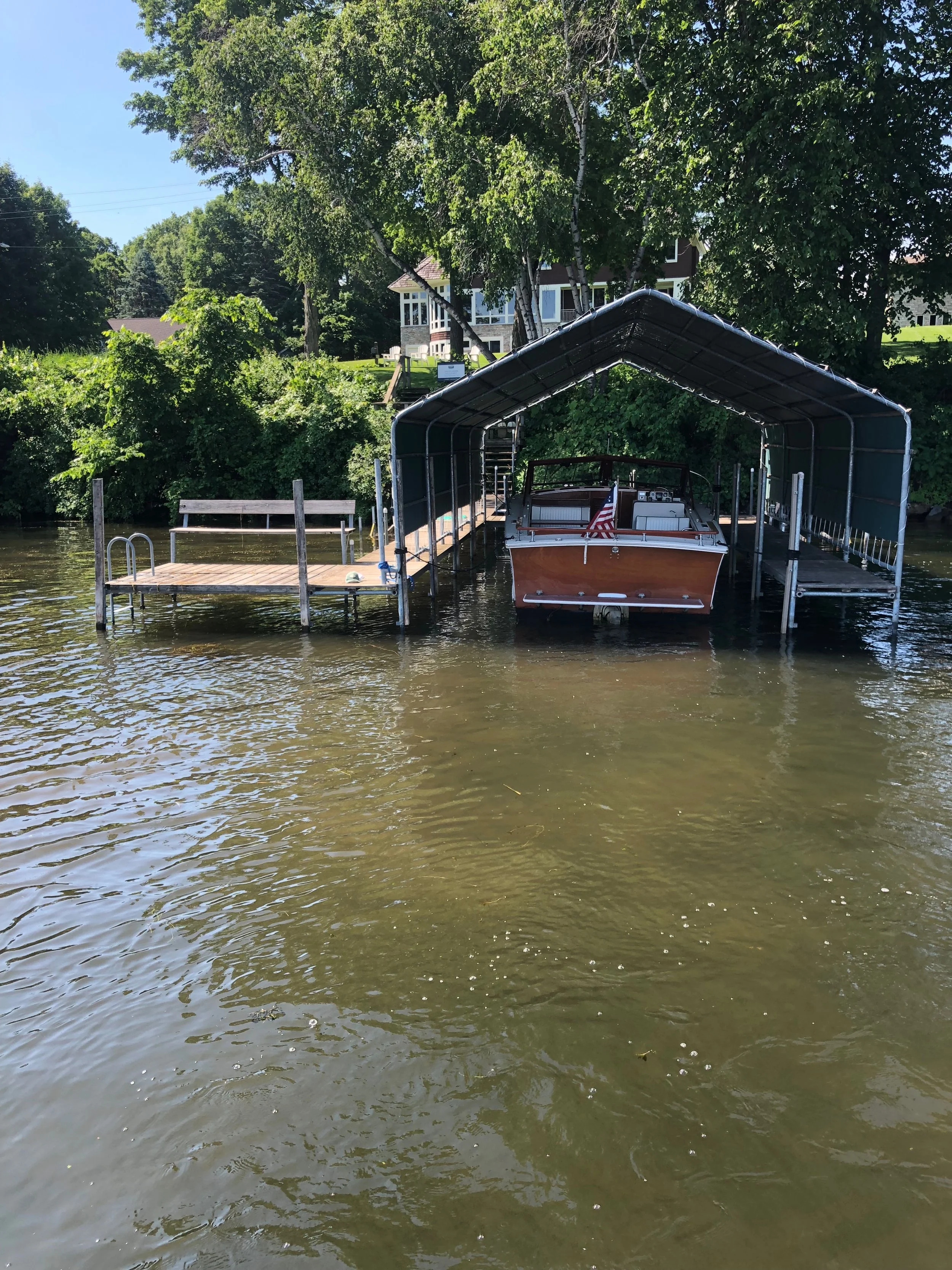 Lake area after weed removal