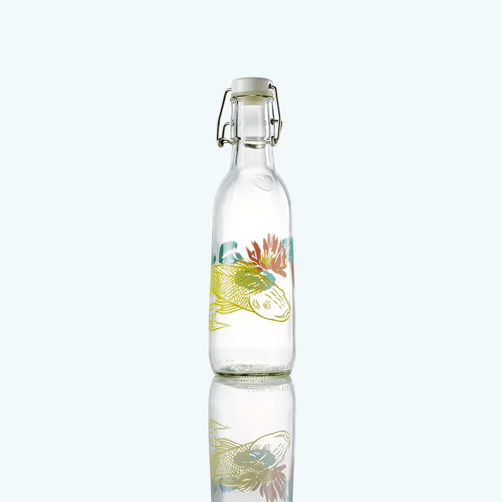 Koi Glass Water Bottle 500ml