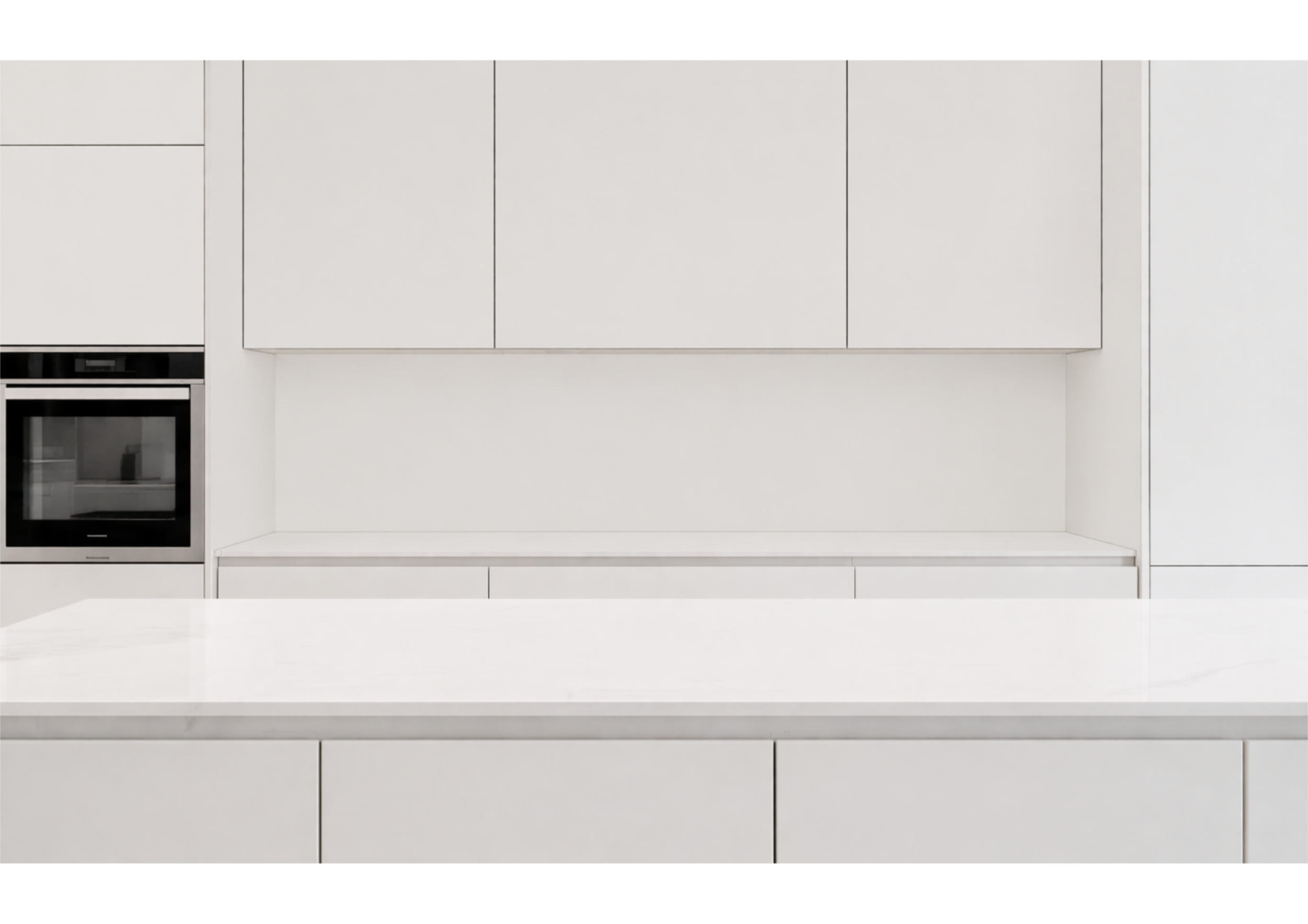 Kitchen preview with a glass splashback