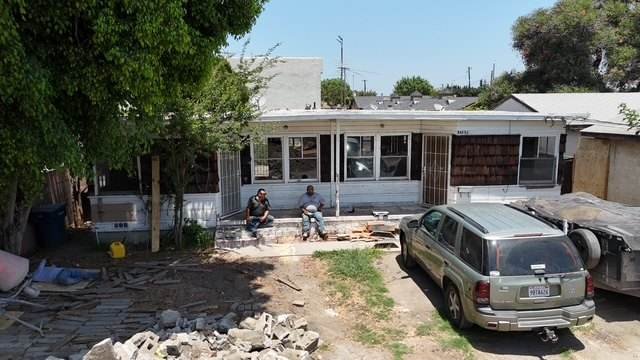 Front of the house.