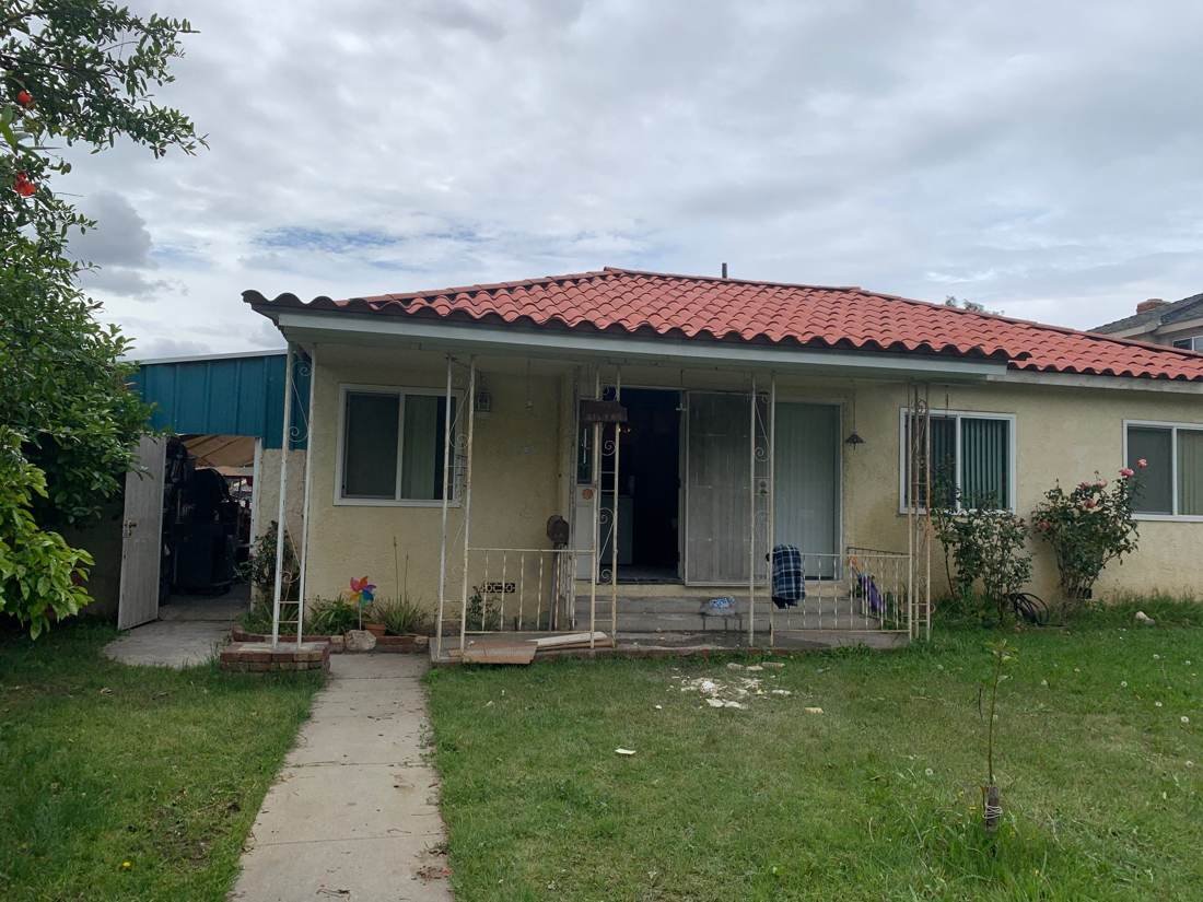 Front of the house.