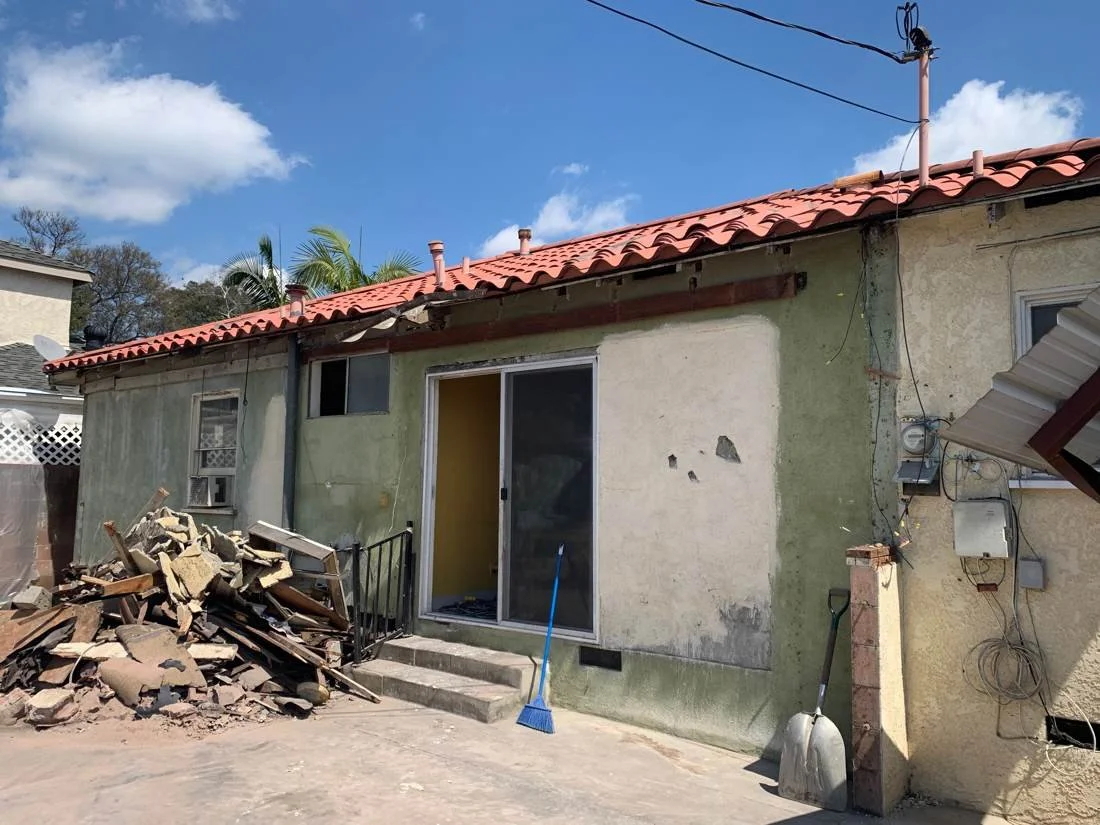 Rear entry.